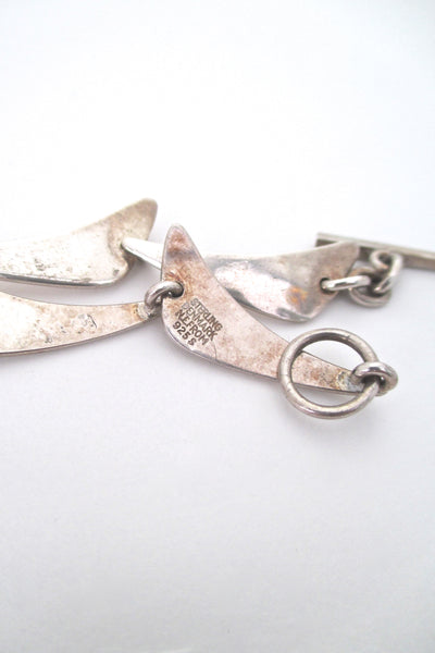 Niels From silver link 'boomerang' bracelet