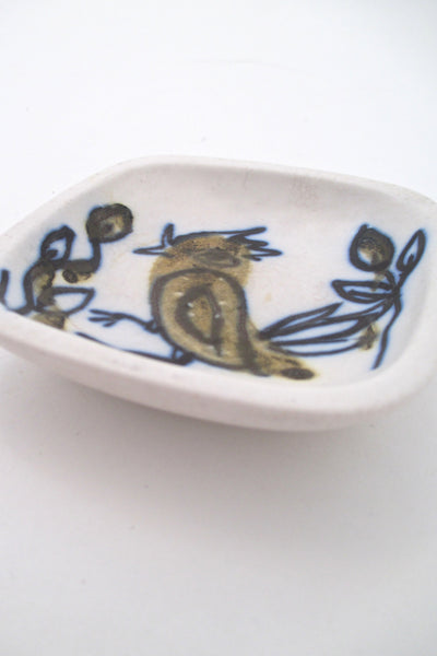 profile Lotte Bostlund Canada vintage studio ceramic bird dish 3