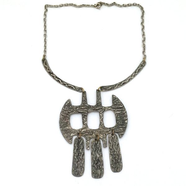 Robert Larin large kinetic bib necklace