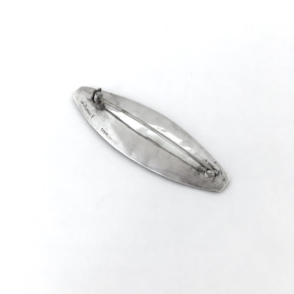 de Passille-Sylvestre sterling silver enamel snail brooch ~ rare