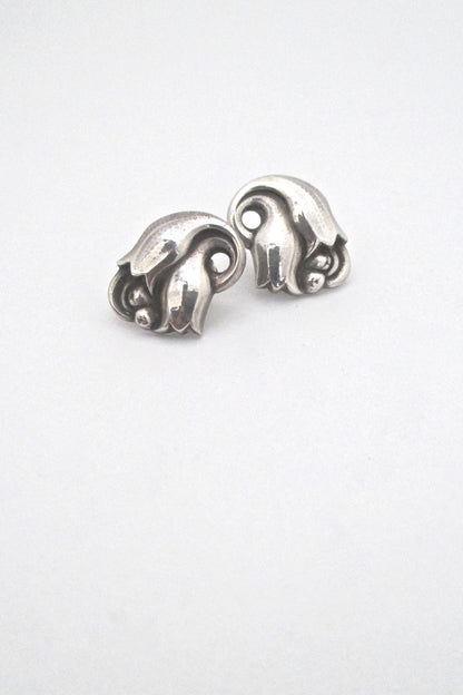 Georg Jensen 'Tulip' earrings #100A - pierced