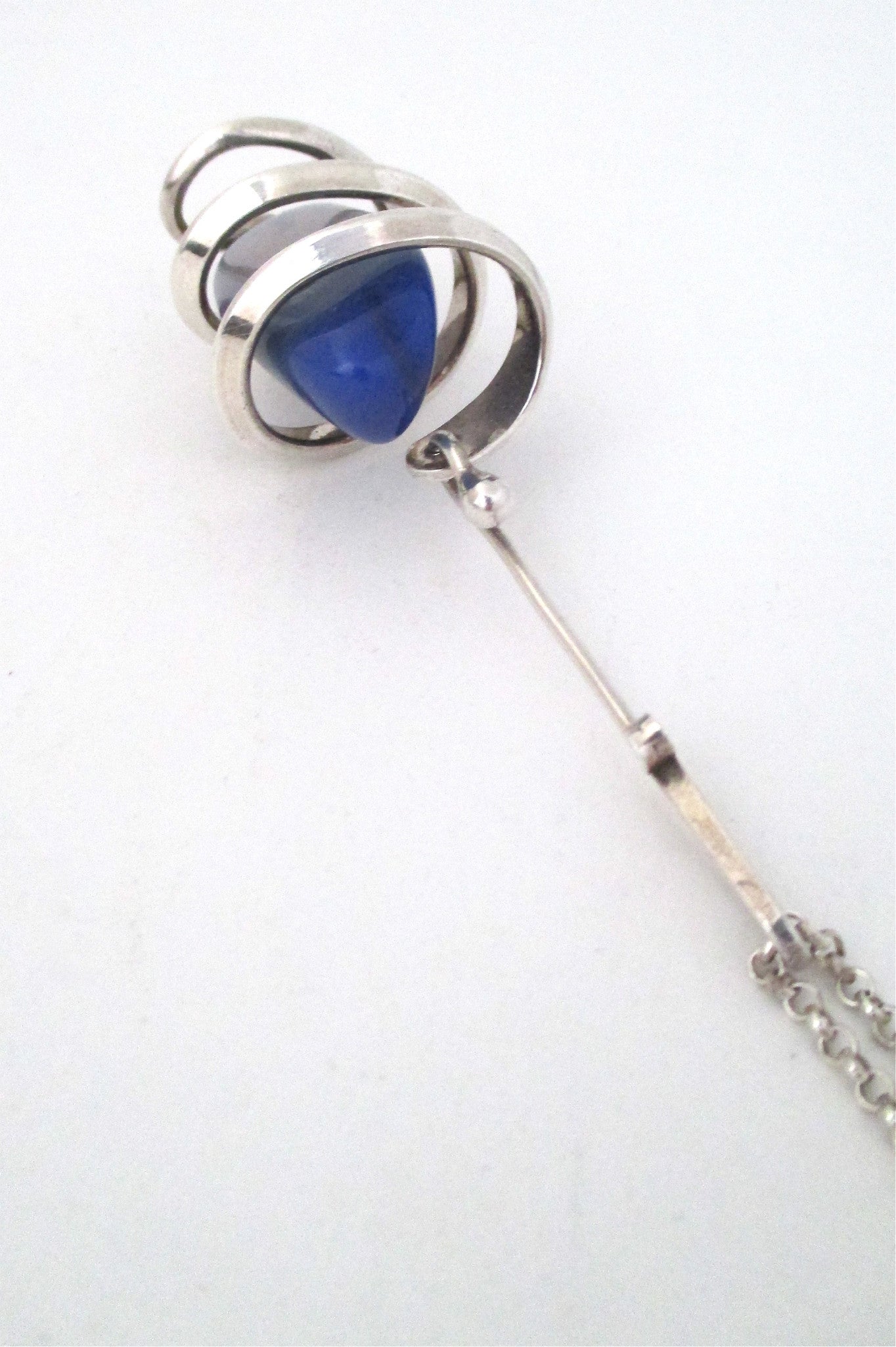 Anna Greta Eker blue banded agate necklace