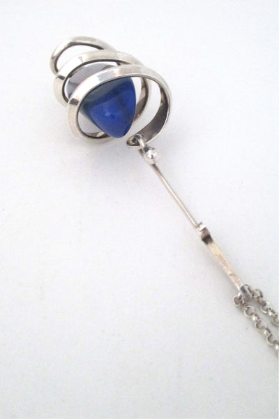 Anna Greta Eker blue banded agate necklace