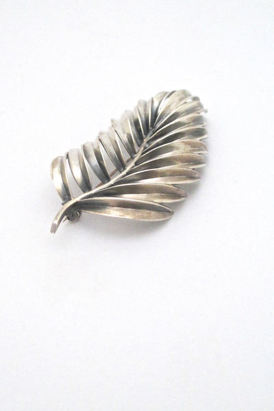 Anton Michelsen large leaf brooch ~ Gertrud Engel - rare
