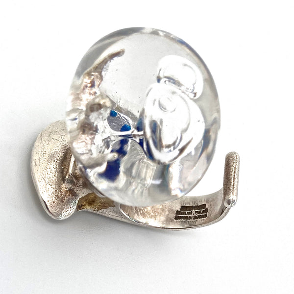 extra large 'The Man in Cosmos' ring ~ Bjorn Weckstrom, 1973
