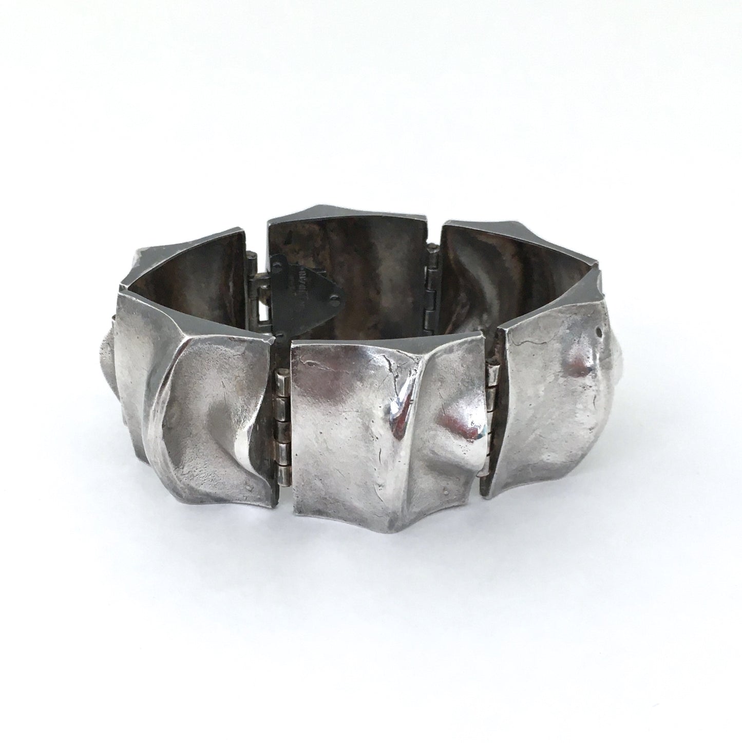 Matti Hyvarinen large deeply textured bracelet ~ 1970