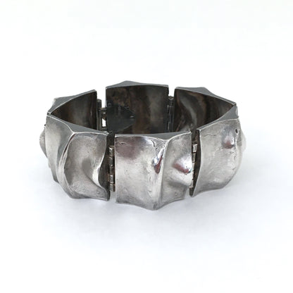 Matti Hyvarinen large deeply textured bracelet ~ 1970