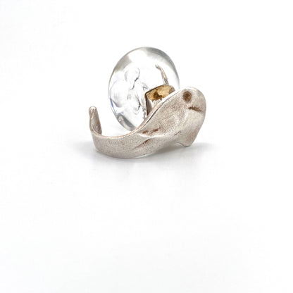 extra large 'The Man in Cosmos' ring ~ Bjorn Weckstrom, 1973