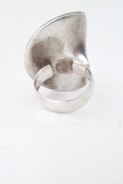 Matti Hyvarinen large 'textured swirl' ring