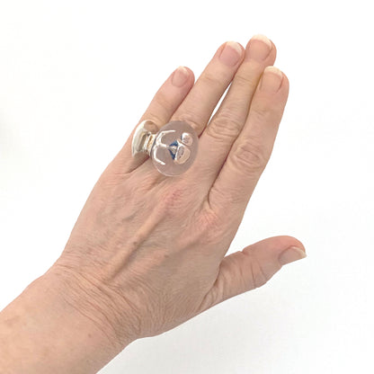 extra large 'The Man in Cosmos' ring ~ Bjorn Weckstrom, 1973