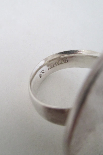 Matti Hyvarinen large 'textured swirl' ring