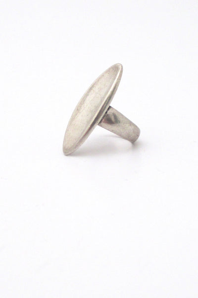 Hans Hansen large heavy silver oval ring