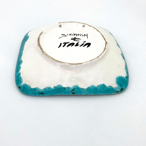 Elio Schiavon mid century ceramic decorative plate