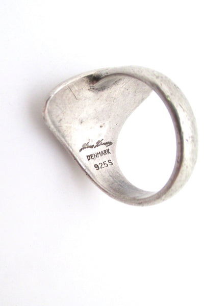 Hans Hansen vintage silver 'fin' ring