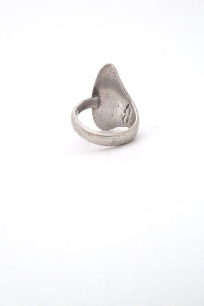 Hans Hansen vintage silver 'fin' ring