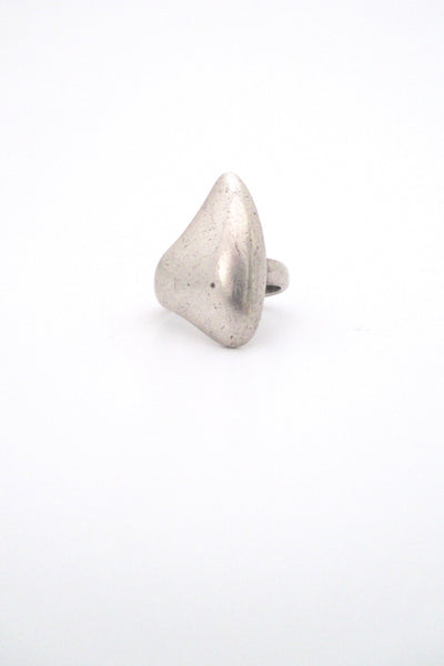 Hans Hansen vintage silver 'fin' ring