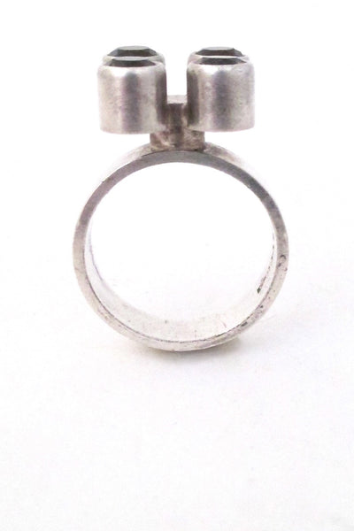 Elis Kauppi 4 stone smoky quartz ring