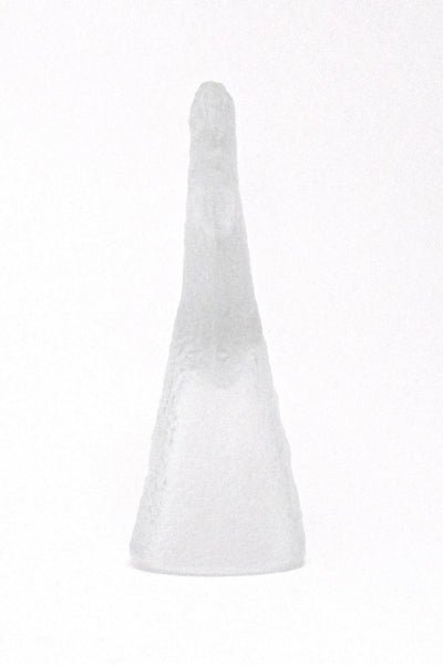 Pavel Panek 'Kozoroh' frosted glass goat sculpture
