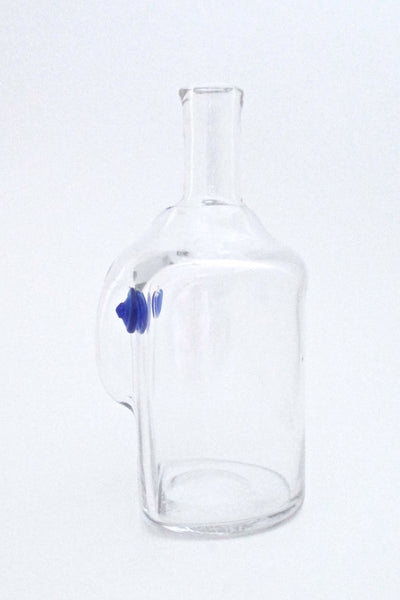 profile Erik Hoglund Kosta Boda Sweden hand blown head face bottle vase mid century modern design