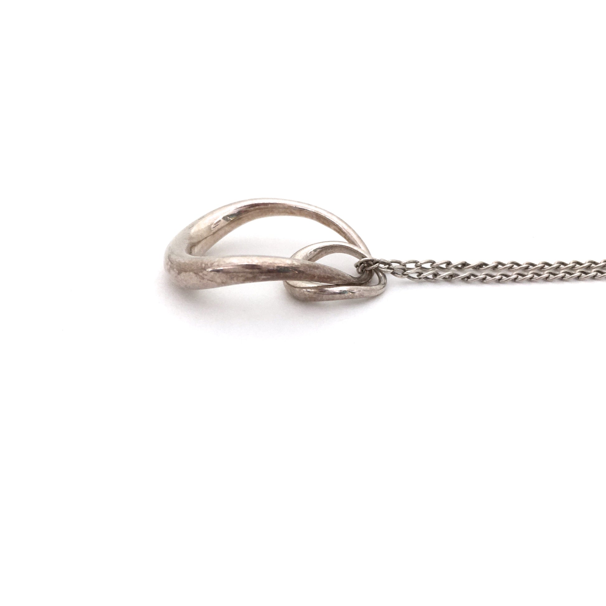 profile Georg Jensen Denmark vintage silver Offspring pendant necklace 433 Jacqueline Rabun