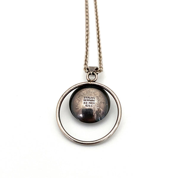 Niels Erik From silver & amber pendant