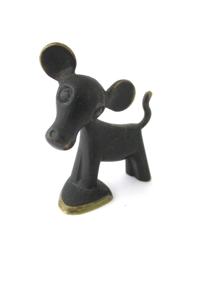 Hagenauer Austria vintage bronze small calf cow sculpture figurine