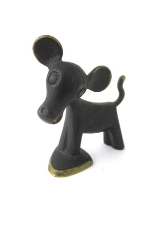 Hagenauer Austria vintage bronze small calf cow sculpture figurine
