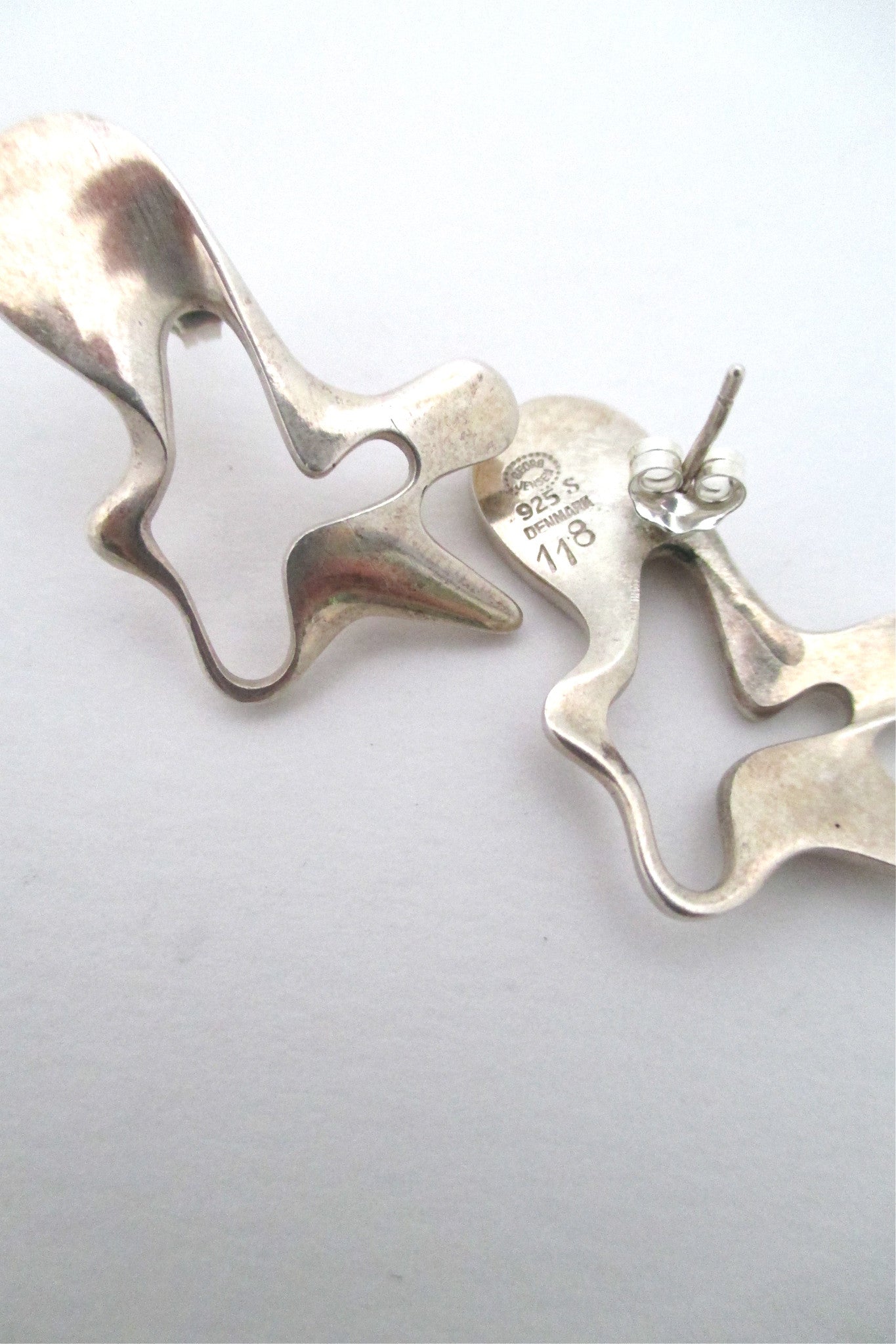 Georg Jensen earrings #118 by Henning Koppel