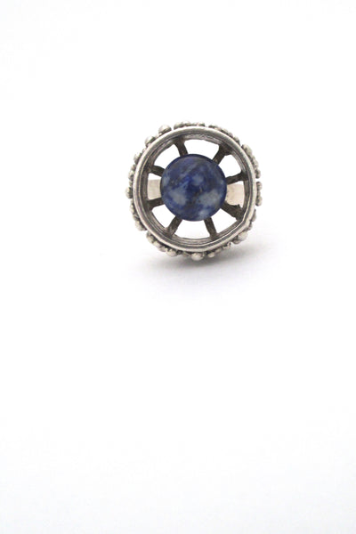 Stigbert Sweden - silver & sodalite ring