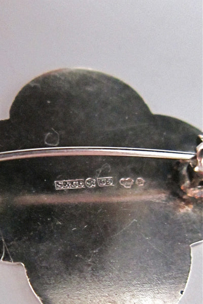 S & Co Swedish enamel brooch