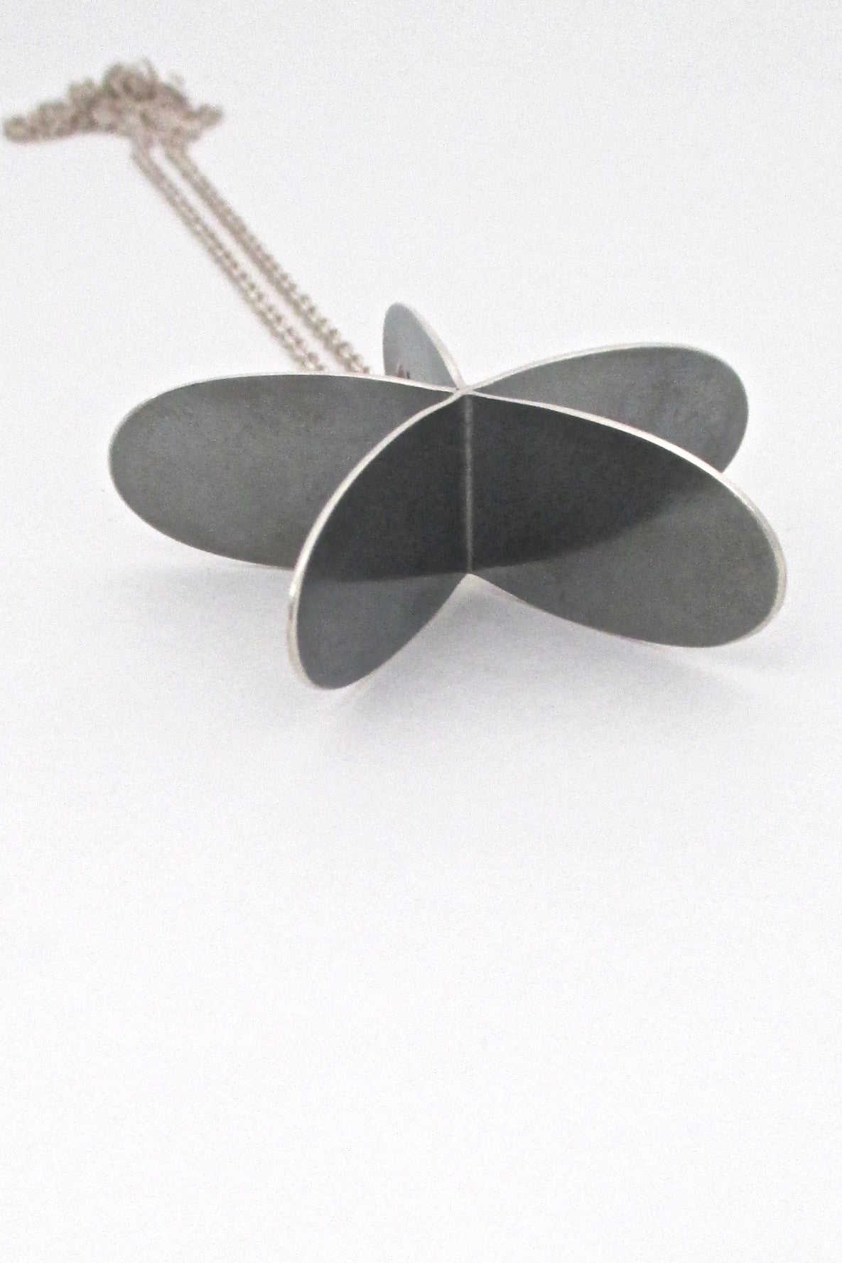 profile HK Finland vintage silver large Scandinavian modern star pendant necklace