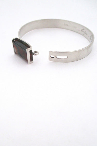 Elis Kauppi silver & agate bracelet, 1965
