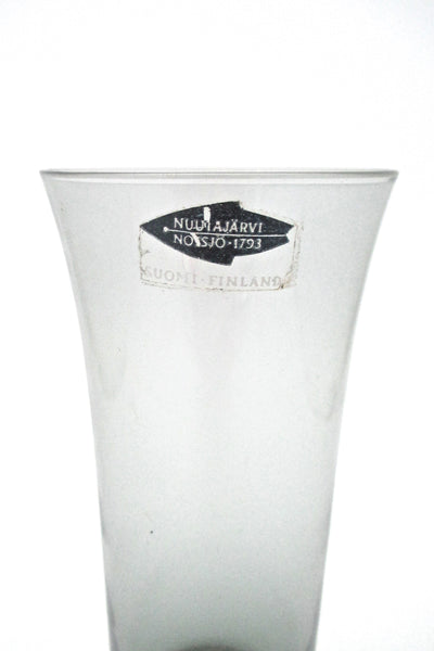 orignal label Nuutajarvi Notsjo Finland vintage set drinks glasses 1725 by Kaj Franck