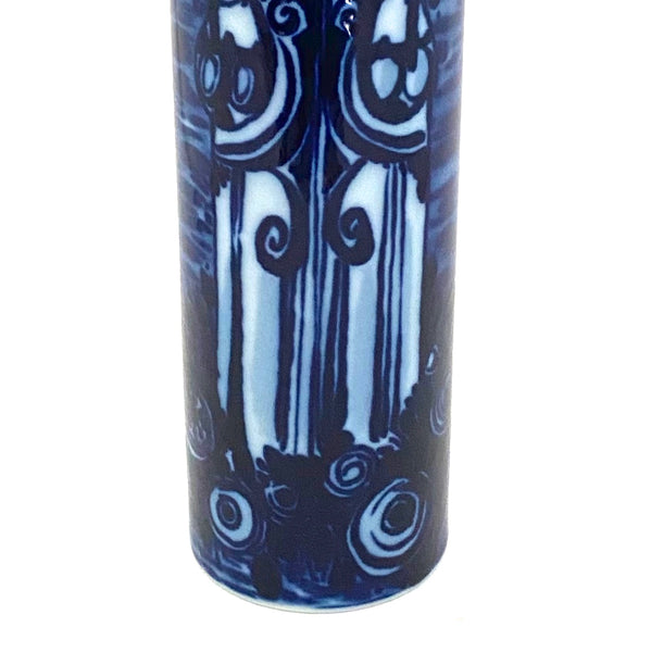Rosenthal flow blue porcelain vase ~ Bjorn Wiinblad