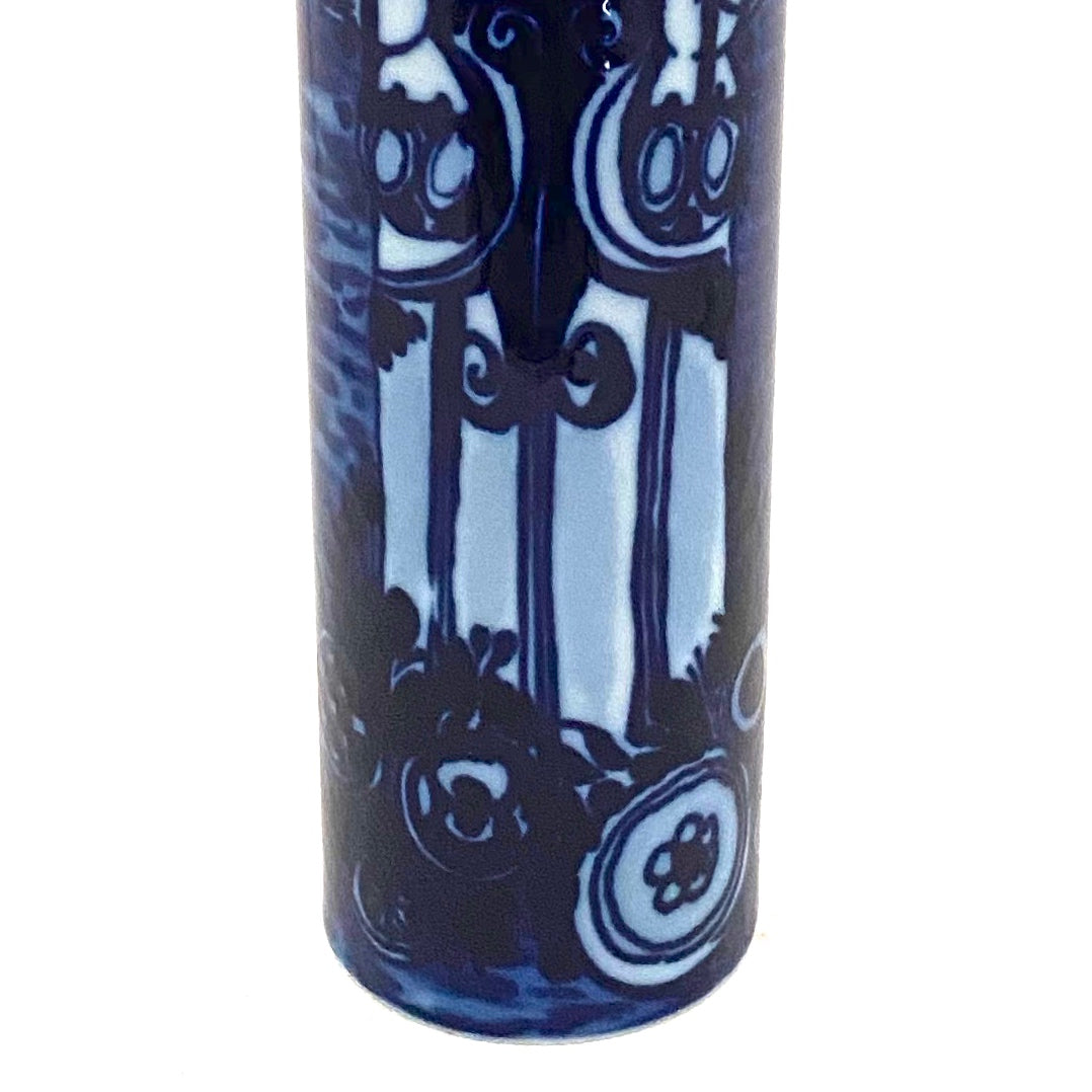Rosenthal flow blue porcelain vase ~ Bjorn Wiinblad
