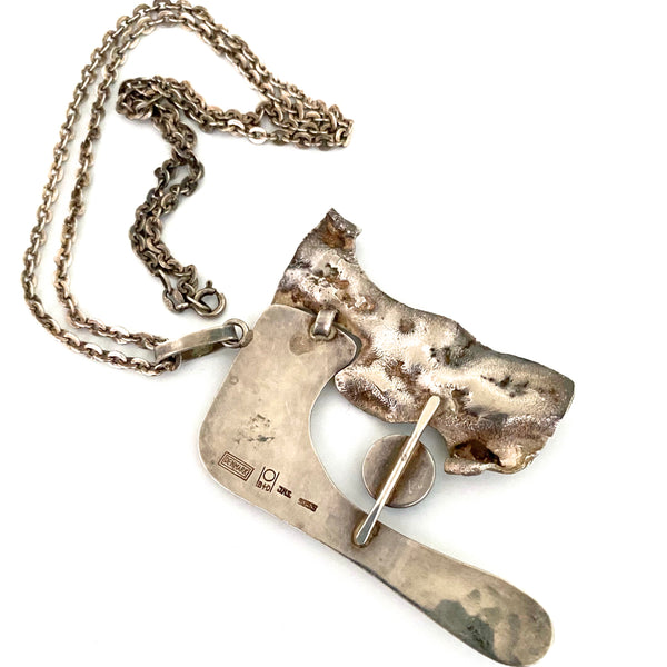 Buch + Deichmann large sterling silver pendant necklace