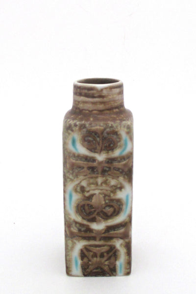 side 2 Nils Thorsson for Royal Copenhagen Denmark vintage small Baca faience vase