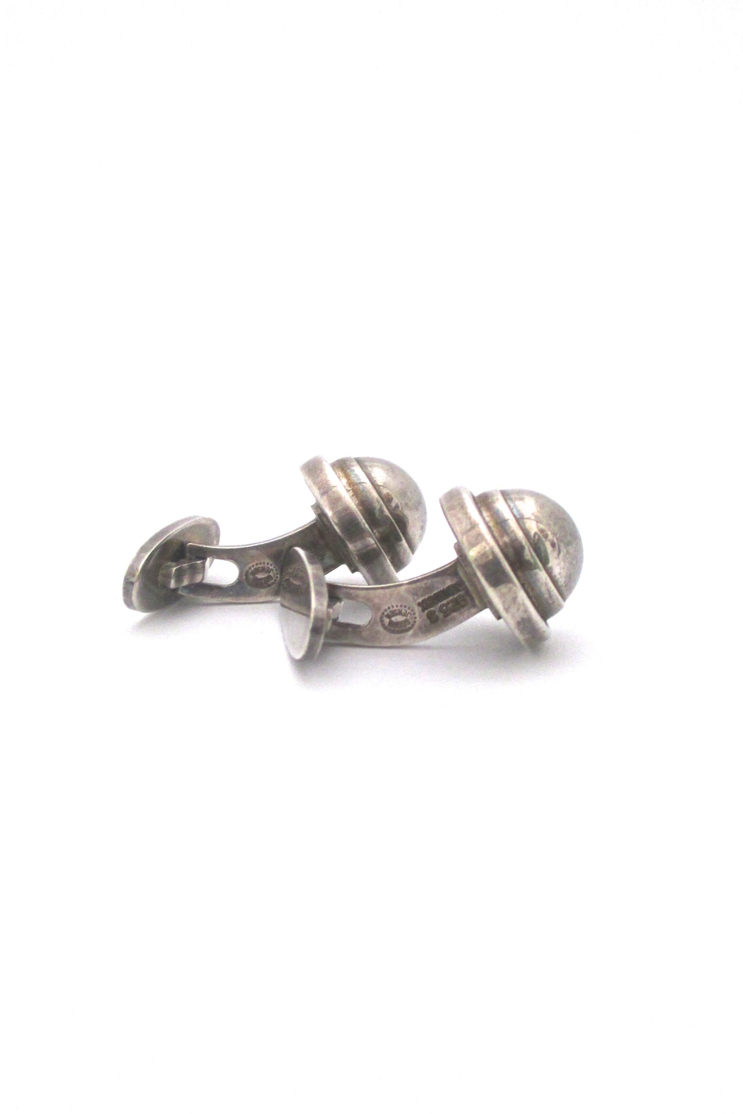 profile Georg Jensen Denmark vintage silver cufflinks 44D by Harald Nielsen