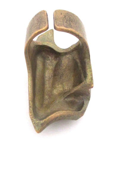 Bjorn Weckstrom large bronze ring