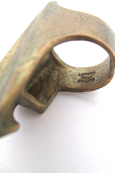 Bjorn Weckstrom large bronze ring