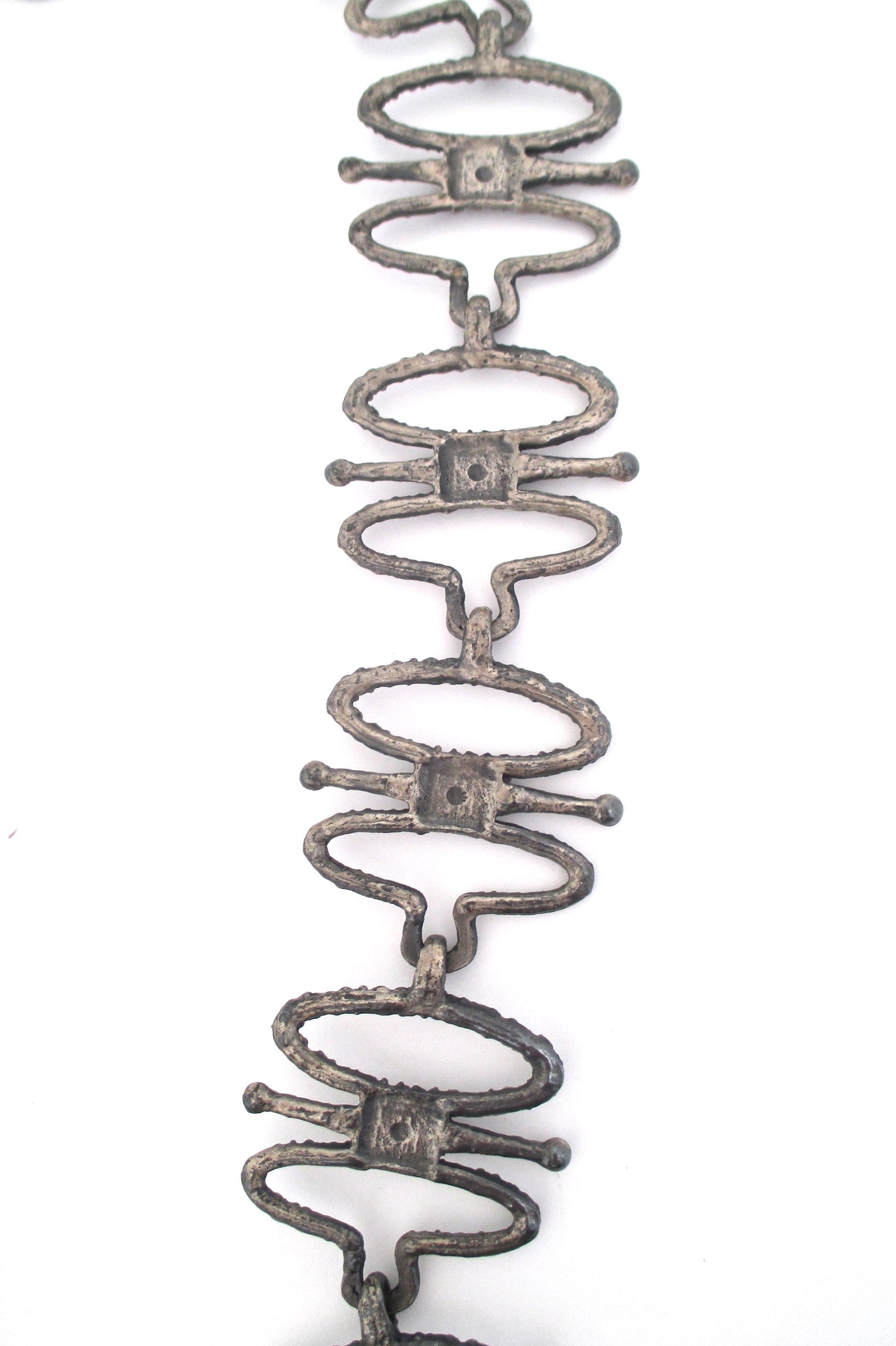 Guy Vidal brutalist pewter belt #2