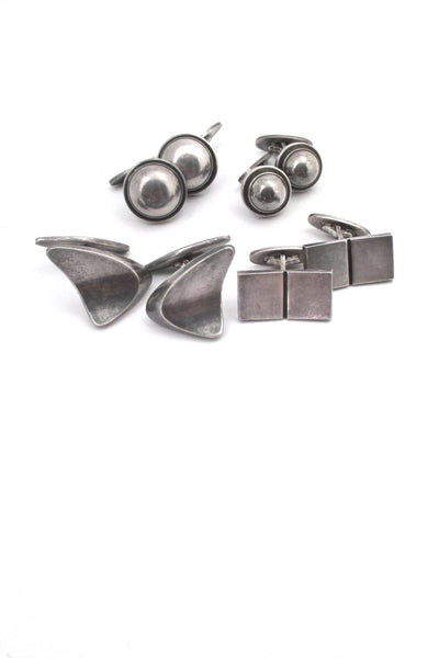 Georg Jensen Denmark vintage silver cufflinks at Samantha Howard Vintage