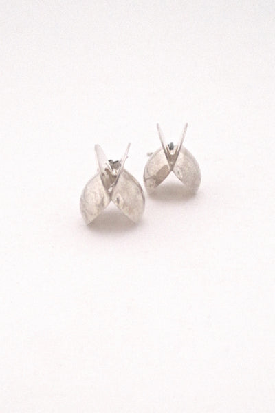 detail Kultaseppa Salovaara Finland vintage silver drop earrings