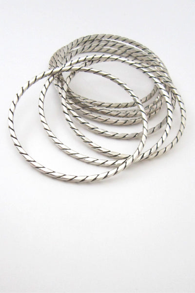 Aarre & Krogh Denmark vintage sterling silver bangles