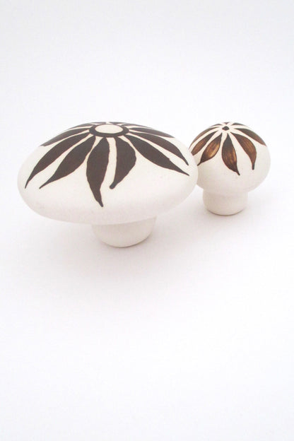 Strawberry Hill mushroom sculptures - pair