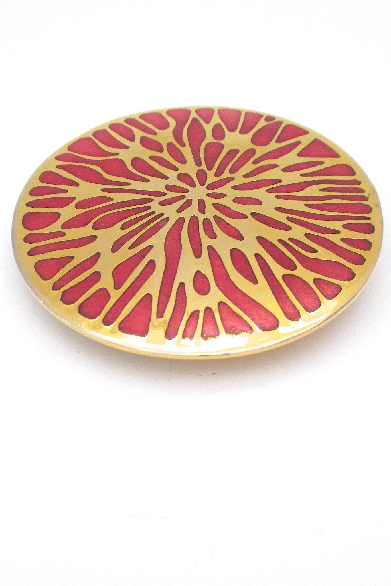 de Passille-Sylvestre Canada vintage modernist huge enamel belt buckle