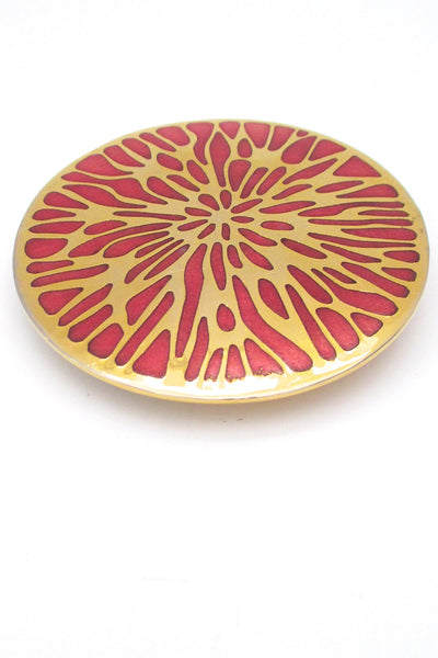 de Passille-Sylvestre Canada vintage modernist huge enamel belt buckle