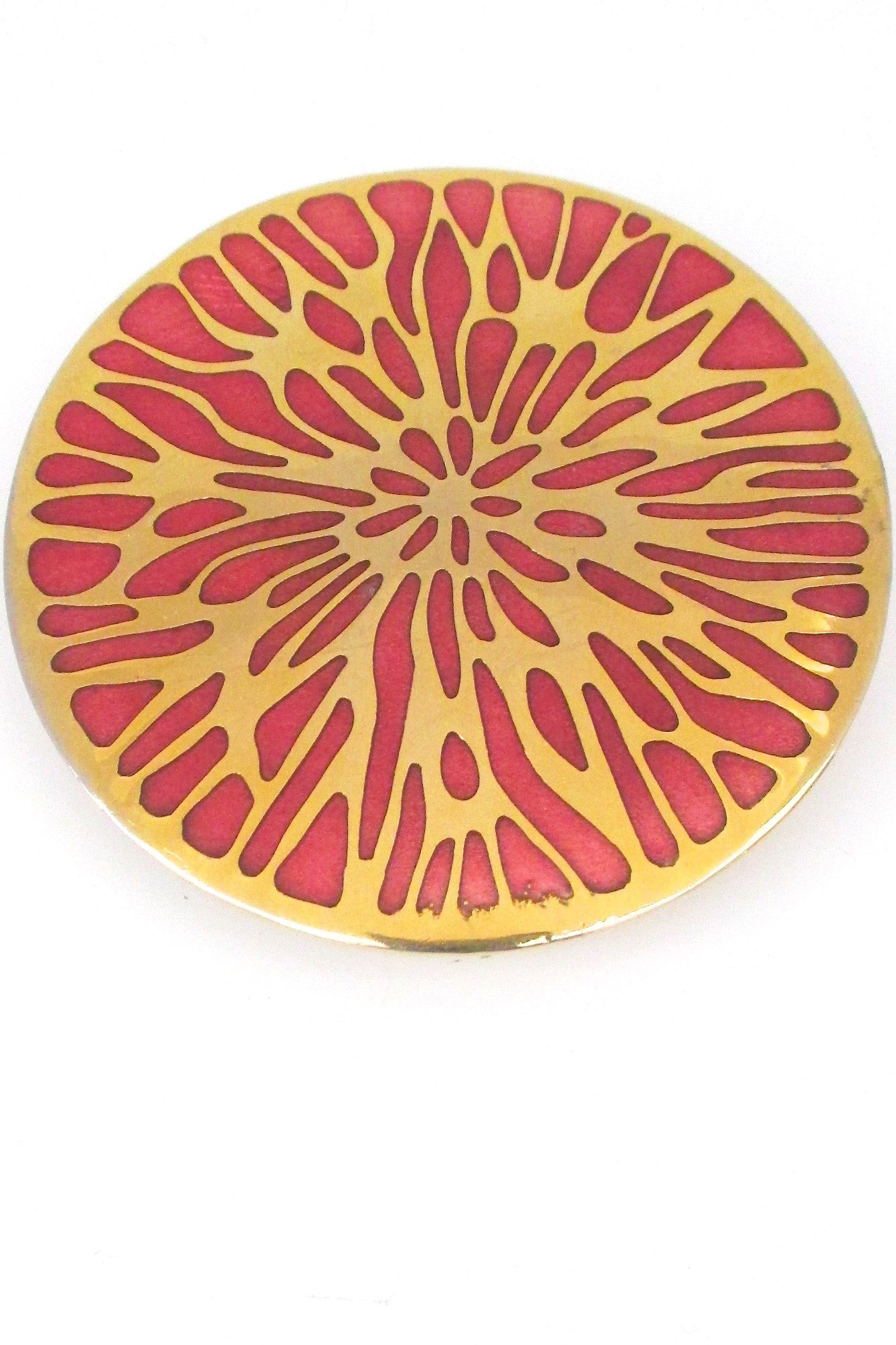 de Passille-Sylvestre Canada vintage modernist huge enamel belt buckle
