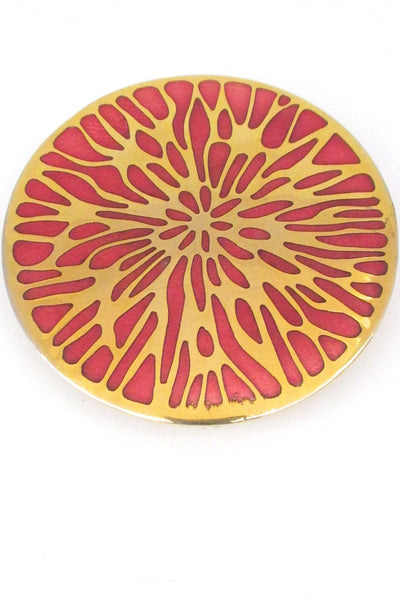 de Passille-Sylvestre Canada vintage modernist huge enamel belt buckle