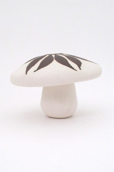 profile Strawberry Hill Pottery Canada vintage ceramic pair of mushroom sculptures